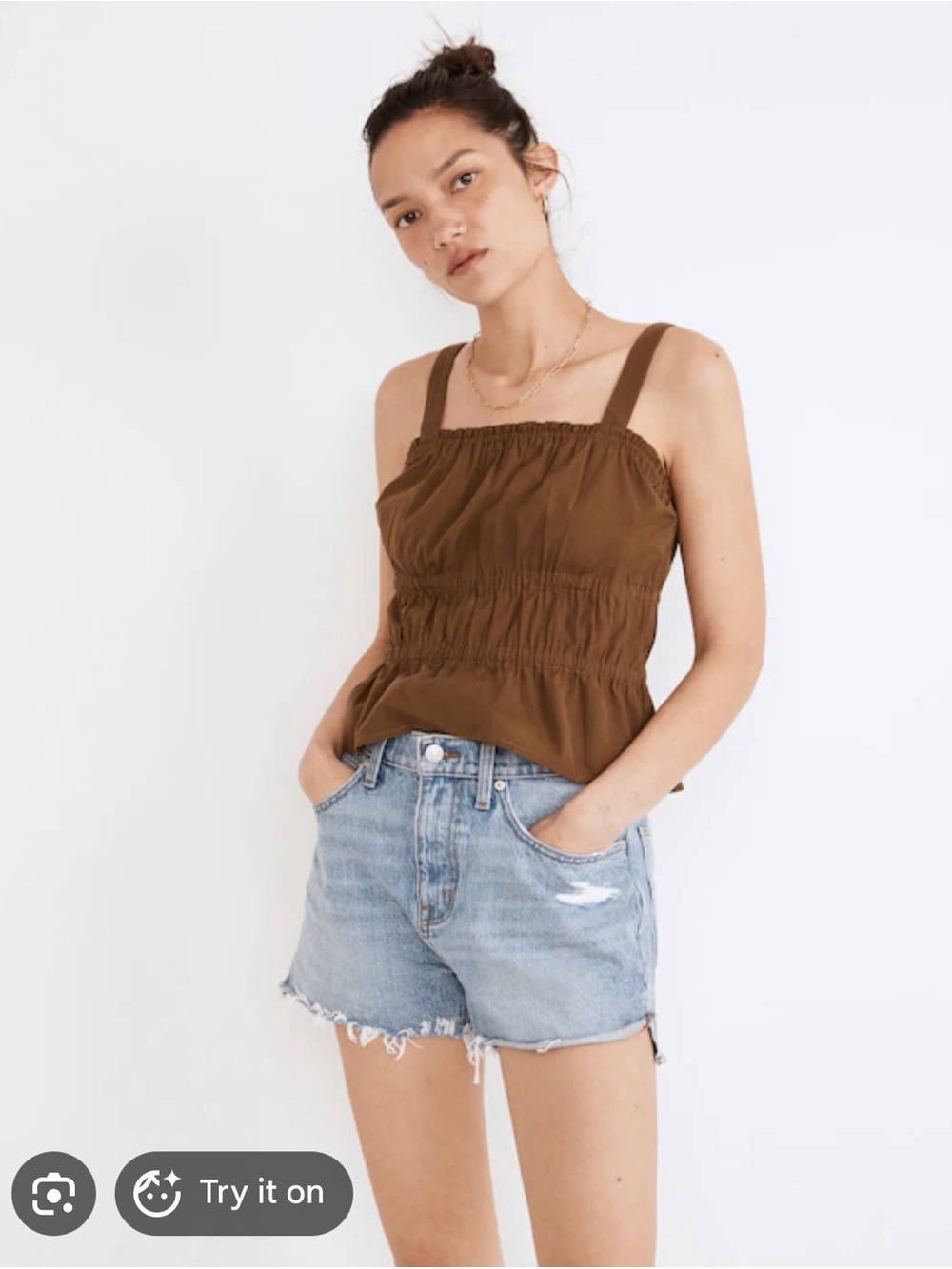 Madewell 100% cotton Relaxed Denim Shorts